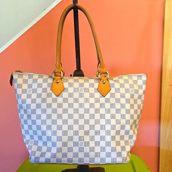 Louis Vuitton Damier Azure Saleya MM Tote - Picture 1 of 12